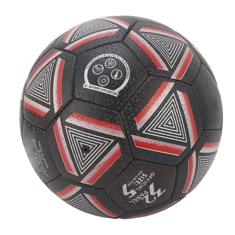 Reflective Soccer Ball Standard Size 5 Durable PU Leather Luminous