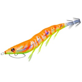 DUEL (デュエル) Squid Fishing Lure EZ-Q Cast Rattle 3.5号 Weight: 0.6 oz (17 g) Noctilucence Marble Orange (Turbid Tide Master) A1749-LMOG [Eging Fishing Tackle, Fishing Tools, Squid Bait, Bigfin Reef