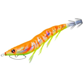DUEL (デュエル) Squid Fishing Lure EZ-Q Cast Rattle 3.5号 Weight: 0.6 oz (17 g) Noctilucence Marble Orange (Turbid Tide Master) A1749-LMOG [Eging Fishing Tackle, Fishing Tools, Squid Bait, Bigfin Reef