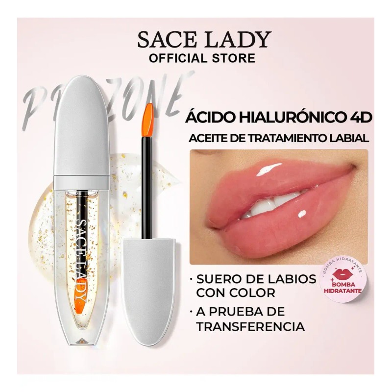 Sace Lady Aceite Labial Hidratante 4d Con Cambio De Color