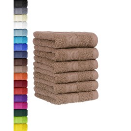 6-Piece Guest Towel Set in Many Colours 100% Cotton 30 x 50 cm