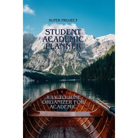 Student Academic Planner – Undated Weekly & Monthly Layout: July to June Organizer for Academic, College & Teachers (Modern Blue Cover, 180 Pages)