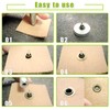 Keadic 200pcs 6mm 1/4" Gun Black Eyelets with 3 Installation