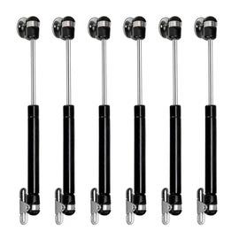 MOCNT 6Pcs 150N Gas Strut Lid Gas Spring Lift Support Gas Shock Soft Close Stay Hinge Lid Stay Lift Struts 150KG Black Kitchen Cabinet Cupboard Furniture Hardware