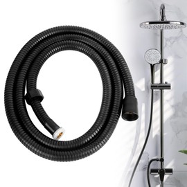 XCRPRT Shower Hose Shower Hose 1.5 m Twist Protection Universal Shower Hose Flexible Shower Head Hose Shower Hoses for Hand Shower Black