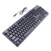Keyboard Colorful Light Stable 104keys Suspended Keycap Wired Mechanical Gaming