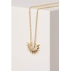 Estella Bartlett Half Sunburst Necklace - Gold Plated