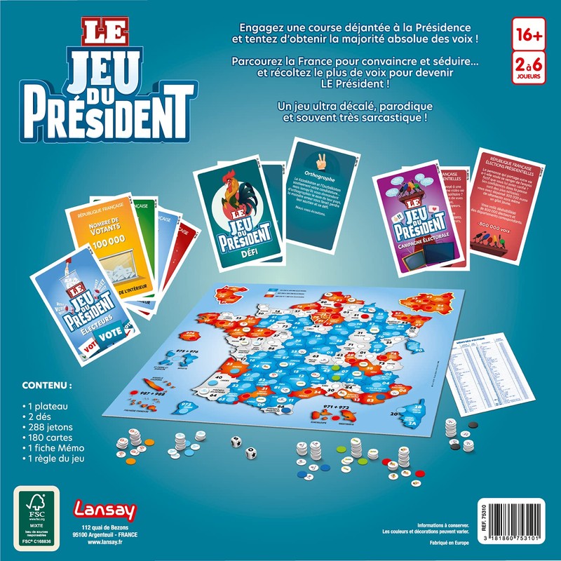 Le Jeu du Président - Board Game - Party Game