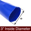 Gloxco 3" x 50′ Blue Lay Flat PVC Hose Assembly