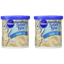 Pillsbury Creamy Supreme Sugar Free Vanilla Frosting (Pack of 2) (15 oz)
