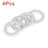 X AUTOHAUX 4pcs M14 Silver Tone Oil Drain Plug Gaskets