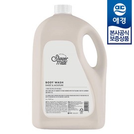 Aekyung [애경] 샤워메이트 스위트 모이스처 바디워시 4L x1개 + 펌프 Aekyung Shower Mate Sweet Moisture Body Wash 4L x1 + Pump