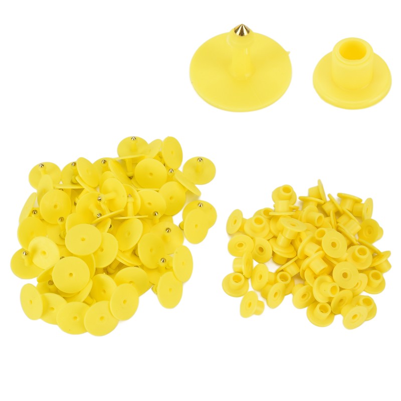 100PCS Animal Round Ear Tags Easy to Distinguish and Use