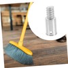 Baluue 3pcs Threaded Connector for Broom Handle Replacement Durable Extension