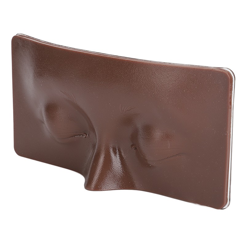 Eye Makeup Practice Board Closing Eyes Reusable Silicone Mannequin Face