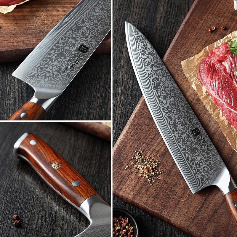 XINZUO 10 Inch Damascus Chef Knife Kitchen Knife Sharp Gyuto