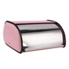ZIZEV Roll Top Bread Keeper, Bread Box Holder Pink Good