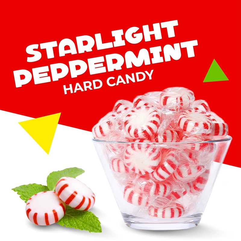Arcor Starlight Peppermint Mints | 1 Pound Bag - Approx.