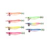 ECSiNG 7PCS Luminous Fishing Lures Squid Octopus Shrimp Baits Prawn