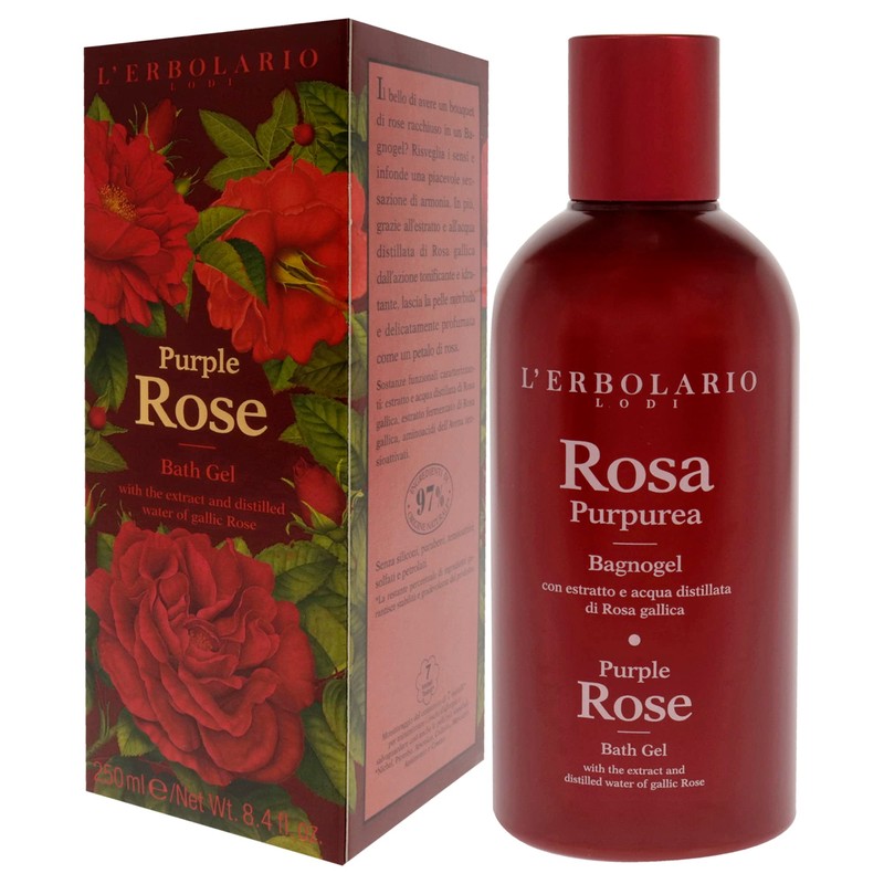 L'Erbolario Rosa Purpurea Bath/Shower Gel 250ml
