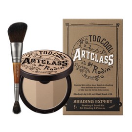 Too Cool for School Shading Face Contour 3D Hairline Nose Bridge Powder + Neutral with Brush / 투쿨포스쿨 쉐이딩 얼굴윤곽 입체 헤어라인 콧대 파우더+ 브러쉬포함 뉴트럴