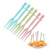 150 Pcs Disposable Plastic Forks Beautiful Mini Fruit Forks Bistro