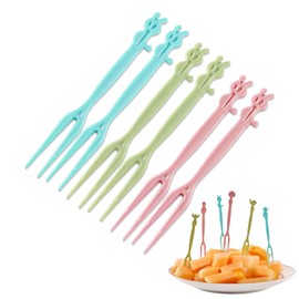150 Pcs Disposable Plastic Forks Beautiful Mini Fruit Forks Bistro Cocktail Appetizer Dessert Salad Picks Forks Set Party supplies
