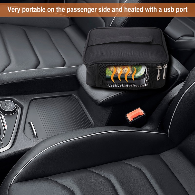 Portable Oven, 5V 9W Car Electric Food Warmer Mini Personal