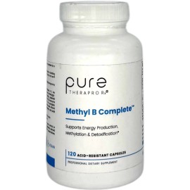 Pure Methyl B Complete Methylation Complex Vitamin Supplement 120 Capsule (EXP 11/26)