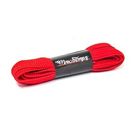 maxstrapz Big Wide Shoelaces 10mm and 15mm Fat Shoe laces for Skate shoes (Red 15mm)