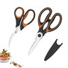 2PCS Kitchen Scissors,Kitchen Shears,All Purpose Heavy Duty Meat Scissors Poultry