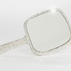 GLITZ & GLAM BLING HANDHELD MIRROR:_SILVER BLING HANDHELD MIRROR