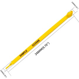 Leadseals(R) 100 Red Plastic Seals Truck Trailer Seals Numbered Security Tags Tamper Evident Tags Safety Ties Plastic Locks for Cargo Container Shipping Transport, Tamper Resistant