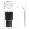 BJPKPK 30 oz Stainless Steel Tumbler with Lid and Straw