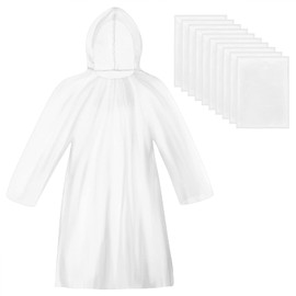 TONITTO 10 Pack Disposable Rain Ponchos for Women & Men, Emergency Waterproof Ponchos Raincoats Adult for Outdoor Recreation, Camping, Hiking