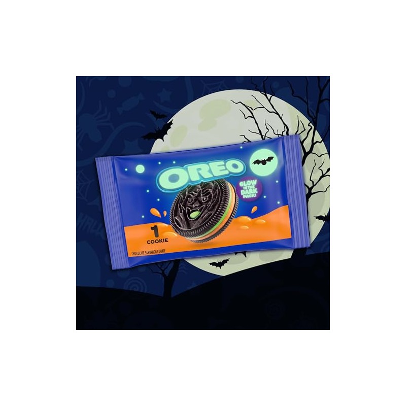 OREO Galletas de Halloween de edición limitada, crema de colores