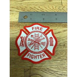 Fire Fighter Helmet Decal Maltese Cross 3” X 3” New B-7