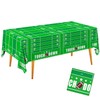 Gatherfun Football Theme Party Disposable Tablecloth Plastic Touchdown Table Cover