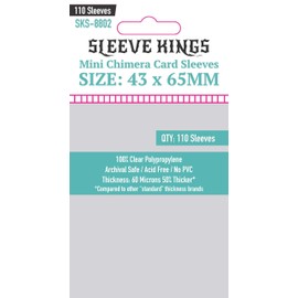 Sleeve Kings Mini Chimera Card Sleeves (43x65mm) - 110 Pack, 60 Microns