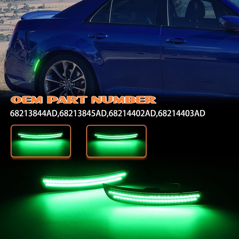 AreLokpri LED Side Marker Lights Kits for Chrysler 300 2015-2023,