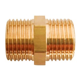 D&DHardware Double Nipple 3/4 Inch Brass Male Thread, Connector AG/AG Thread Fitting, Double Nipple Brass Fittings Suitable for Drinking Water