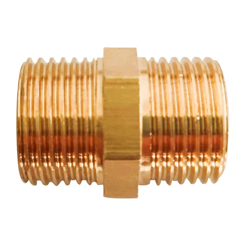 D&DHardware Double Nipple 3/4 Inch Brass Male Thread, Connector AG/AG