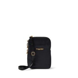 Baggallini Women's Take Two RFID Bryant Crossbody, Black W/Gold Hardware, One Size