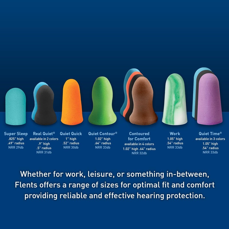 Flents Protechs Foam Ear Plugs for Sleeping, Snoring, Loud Noise,