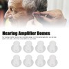 30pcs Hearing Amplifiers Eartips Soft Silicone White Accessories Replacement Earbud