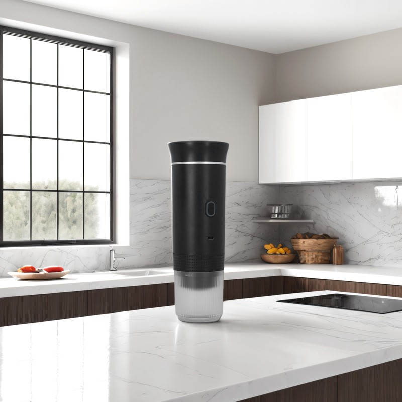 Portable Electric Coffee Machine 15 Bar Cordless Heating Car Coffee