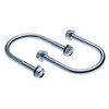 M8 U-bracket with nuts and washers, U-shape threaded bracket for