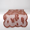Fall Table Runner, 72x13 Inch Lace Autumn Table Runner with