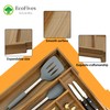 Luxury Acacia Kitchen Drawer Organizer - Silverware Organizer - Utensil