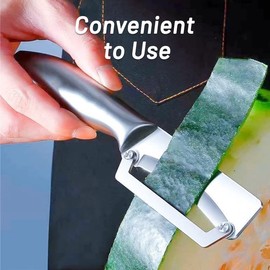 1 Pack Thick Vegetable Peeler - Sugarcane Pumpkin Peeling Knife - Ultra Sharp Stainless Steel Blades - Perfect Kitchen Peeler Effortlessly Peels Vegetables and Fruits (1 Pack)